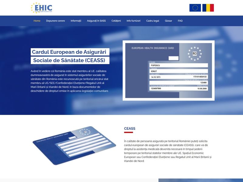 Cardul European de Asigurări Sociale de Sănătate (CEASS)