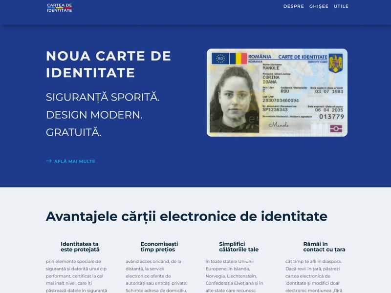 CEI – Cartea de Identitate Electronică